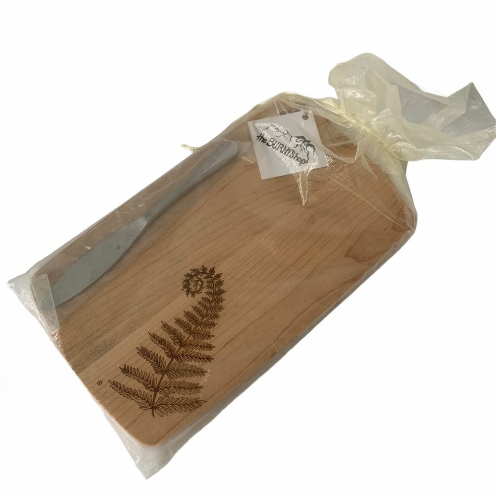 NWT Denise O' Reilly Cheese Board Knife Gift Set Fern Hostess Housewarming Gift